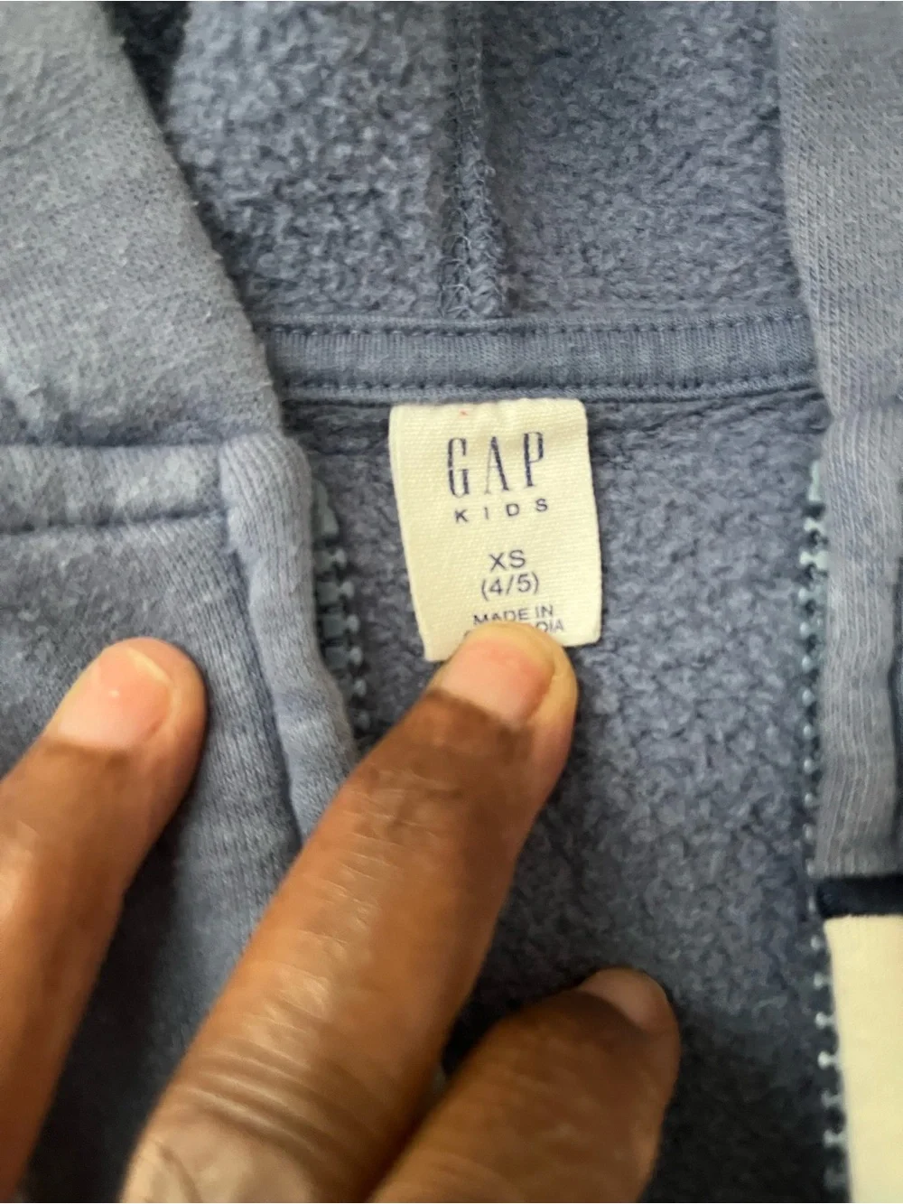 GAP kids zip